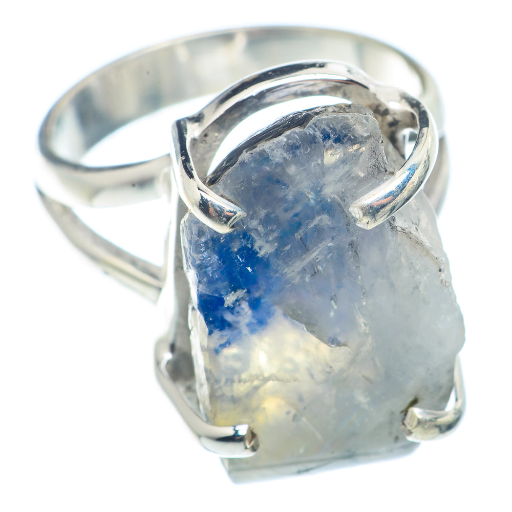 Rainbow Moonstone Rings handcrafted by Ana Silver Co - RING72629