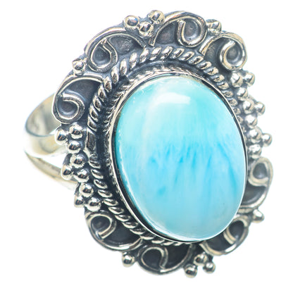 Larimar Rings handcrafted by Ana Silver Co - RING72637