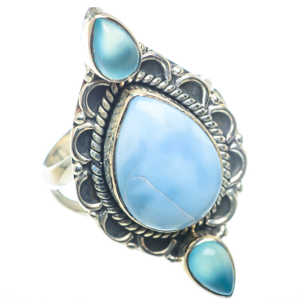 Larimar Rings handcrafted by Ana Silver Co - RING72640