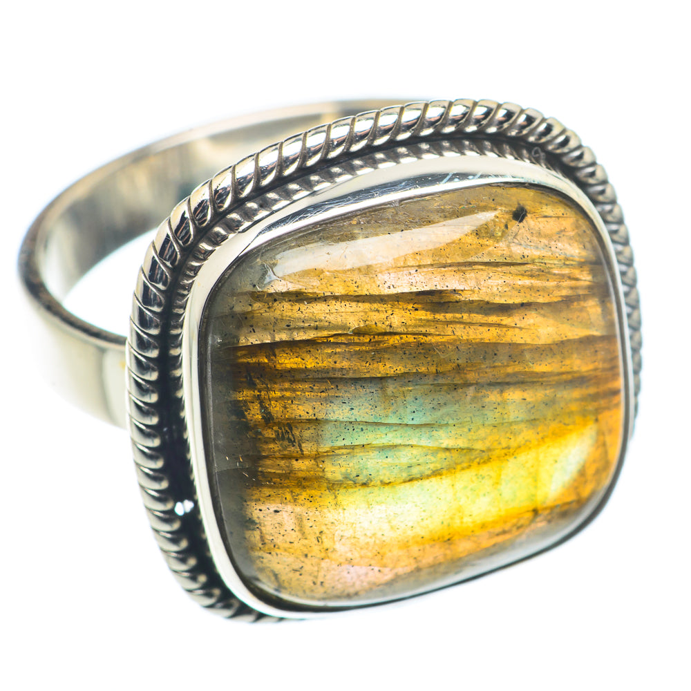 Labradorite Rings handcrafted by Ana Silver Co - RING72642