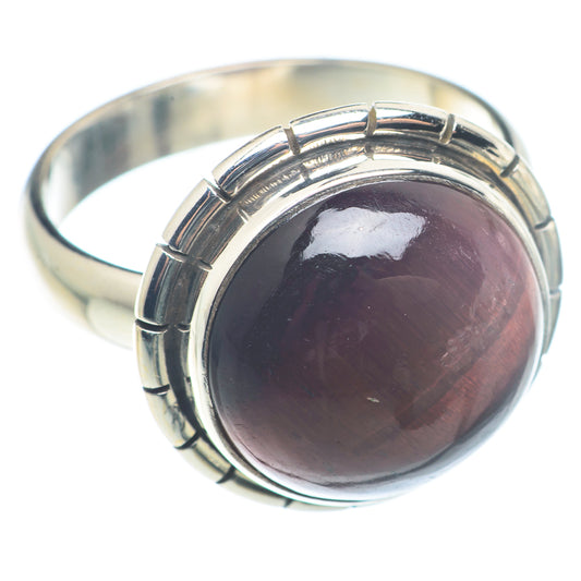 Red Tiger Eye Rings handcrafted by Ana Silver Co - RING72645