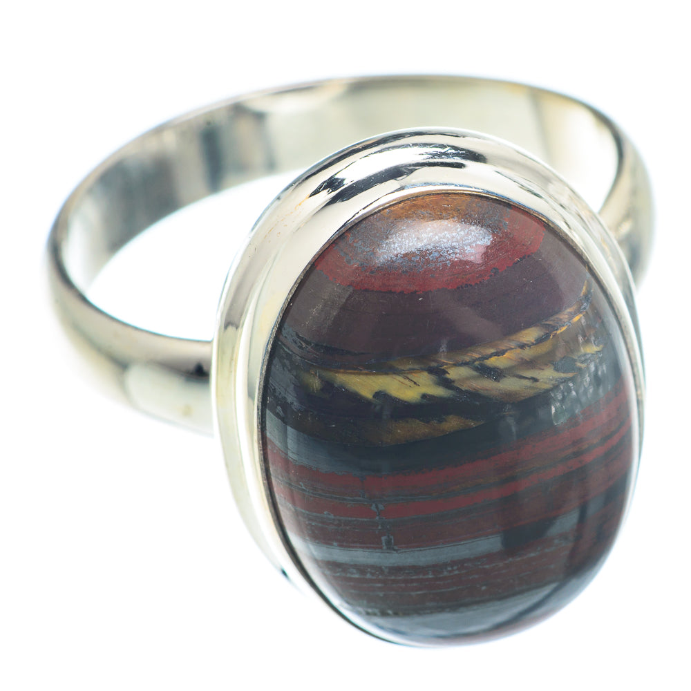 Red Tiger Iron Rings handcrafted by Ana Silver Co - RING72650