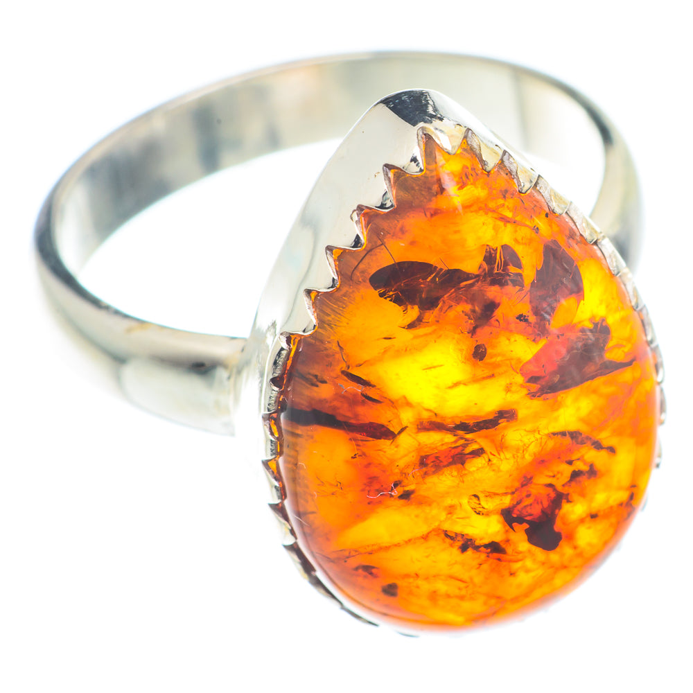 Baltic Amber Rings handcrafted by Ana Silver Co - RING72651