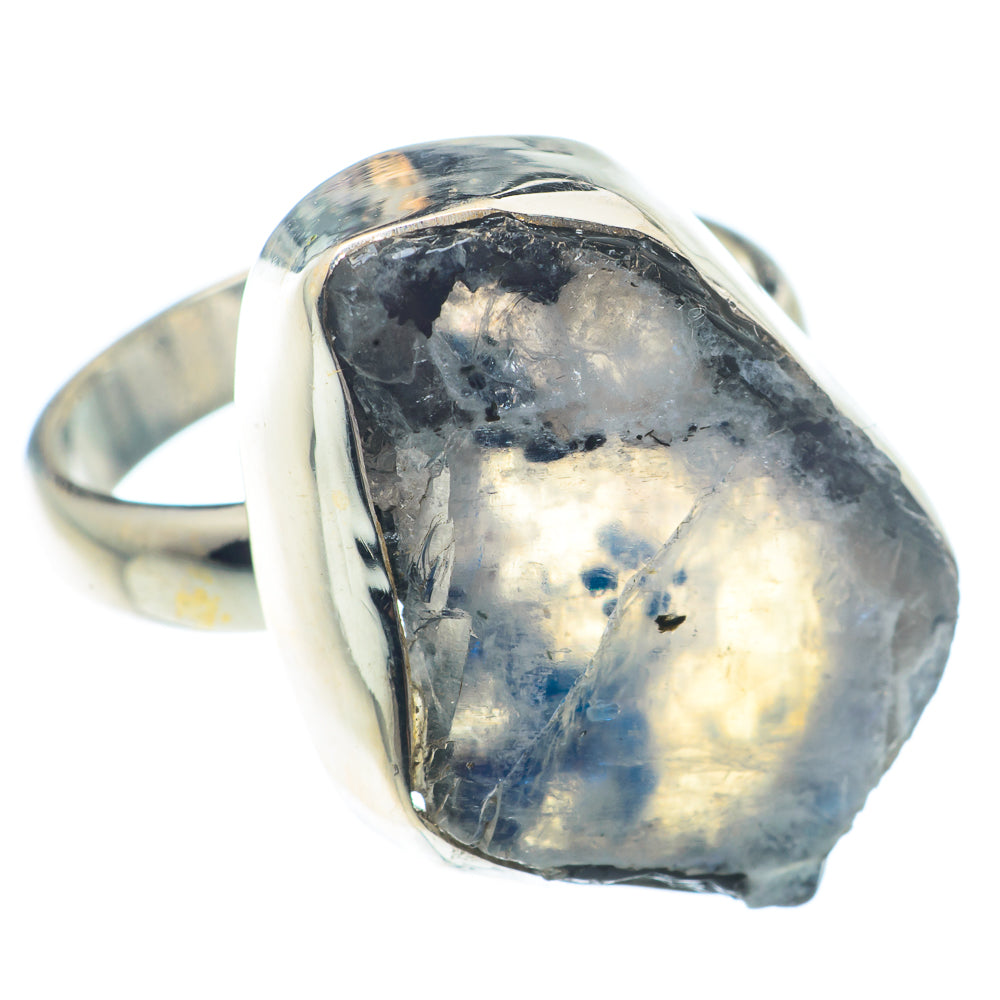 Rainbow Moonstone Rings handcrafted by Ana Silver Co - RING72667