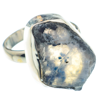 Rainbow Moonstone Rings handcrafted by Ana Silver Co - RING72667