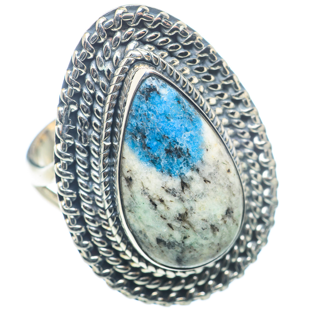 K2 Blue Azurite Rings handcrafted by Ana Silver Co - RING72670 - Photo 2