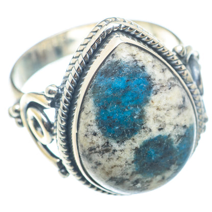 K2 Blue Azurite Rings handcrafted by Ana Silver Co - RING72675