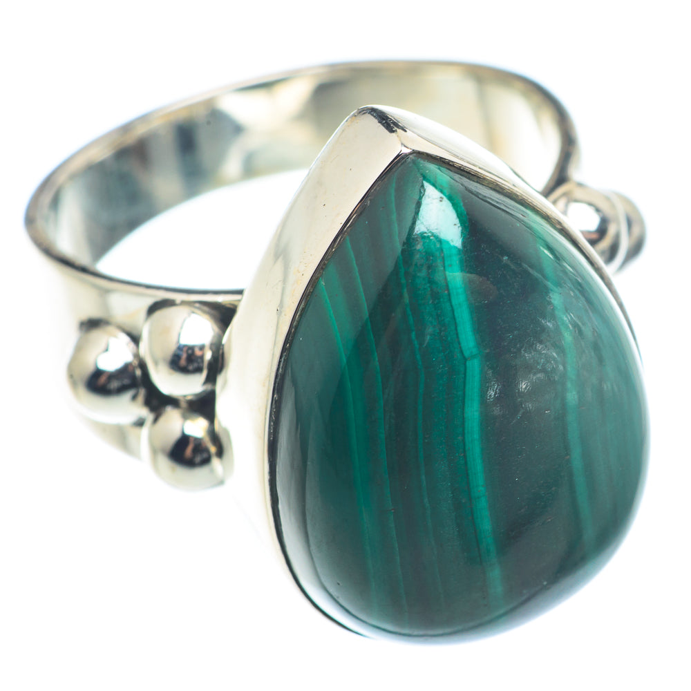 Malachite Rings handcrafted by Ana Silver Co - RING72681