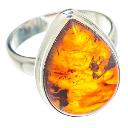 Baltic Amber Rings handcrafted by Ana Silver Co - RING72689