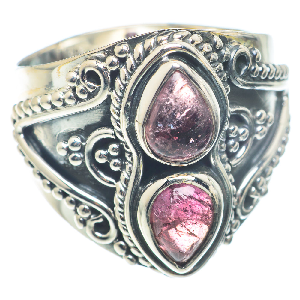 Pink Tourmaline Rings handcrafted by Ana Silver Co - RING72691
