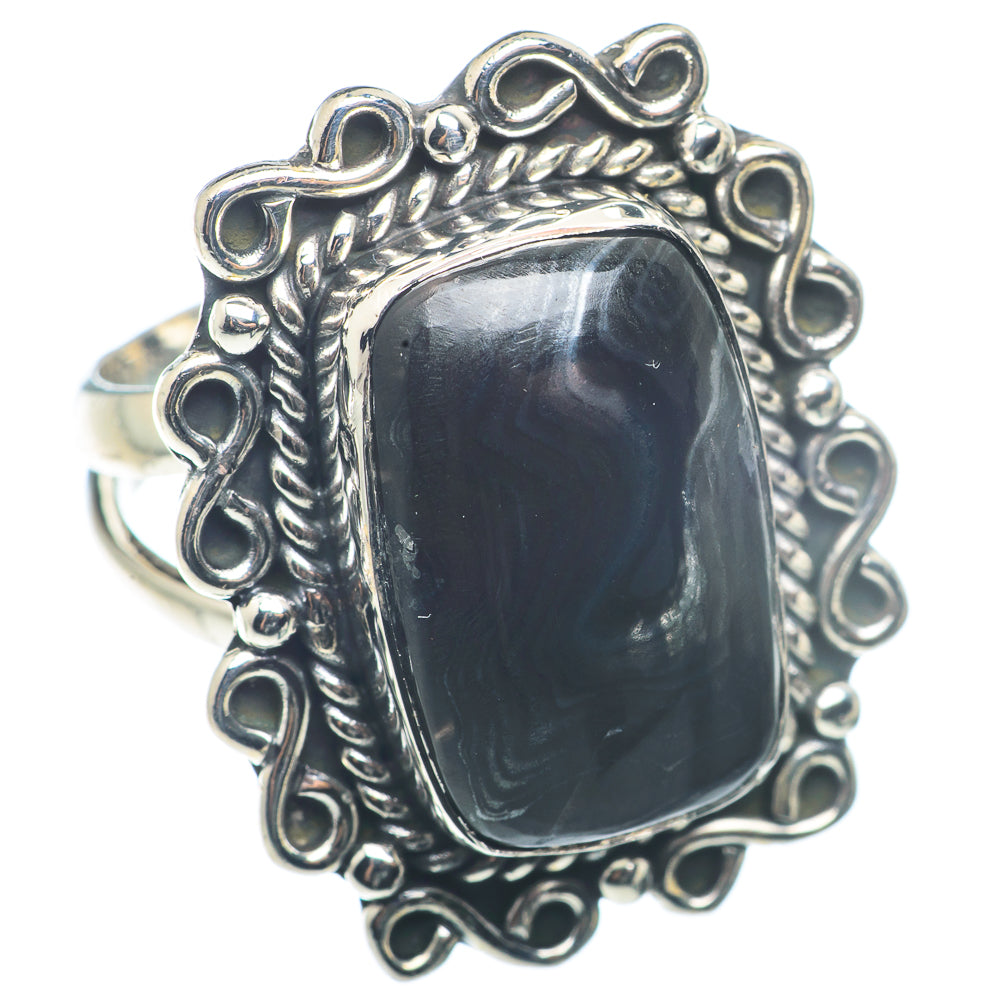 Psilomelane Rings handcrafted by Ana Silver Co - RING72696