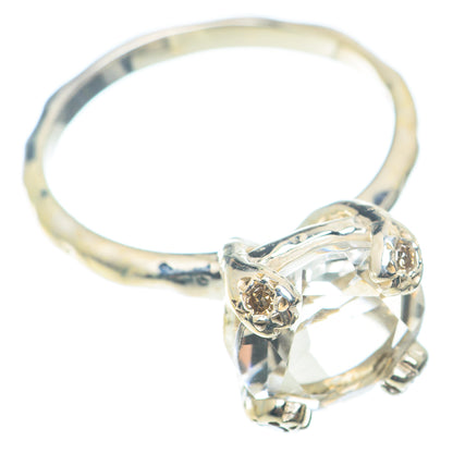 White Quartz Rings handcrafted by Ana Silver Co - RING72701