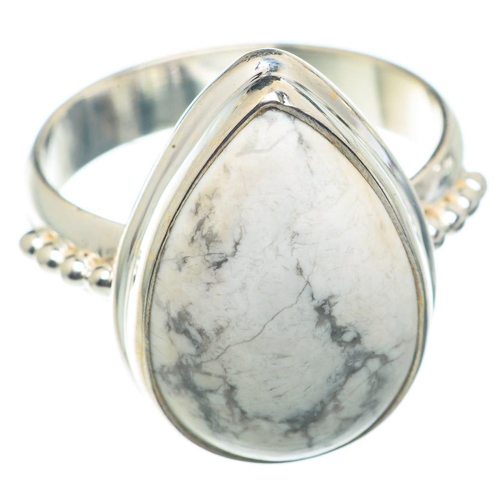 Howlite Rings handcrafted by Ana Silver Co - RING72705