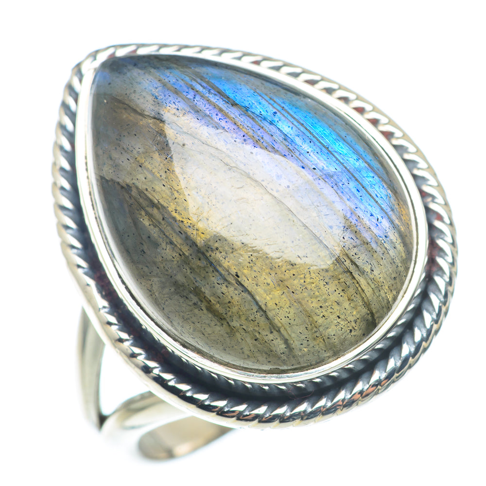 Labradorite Rings handcrafted by Ana Silver Co - RING72707