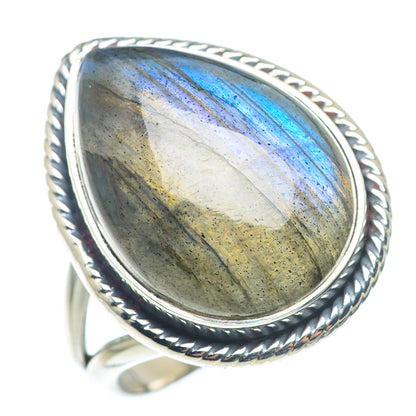 Labradorite Rings handcrafted by Ana Silver Co - RING72707