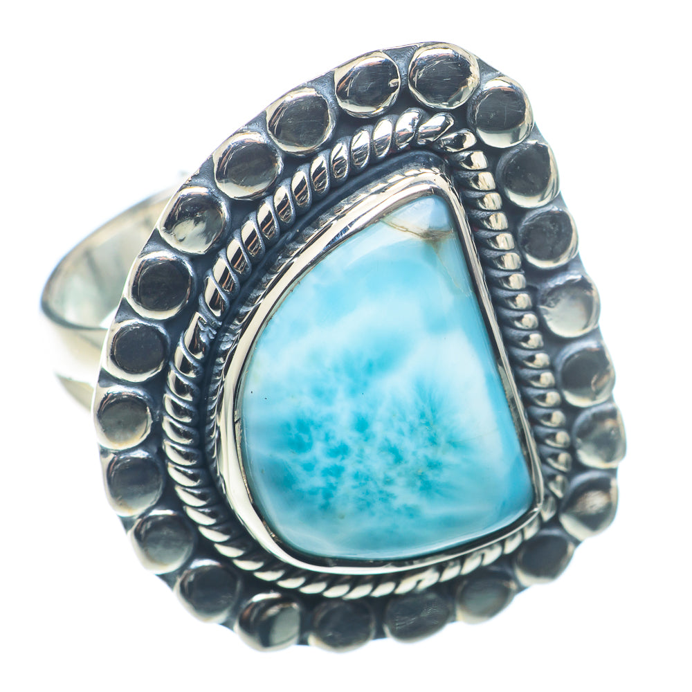 Larimar Rings handcrafted by Ana Silver Co - RING72709