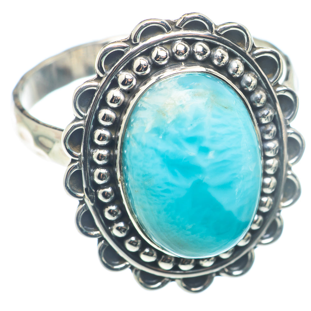 Larimar Rings handcrafted by Ana Silver Co - RING72714