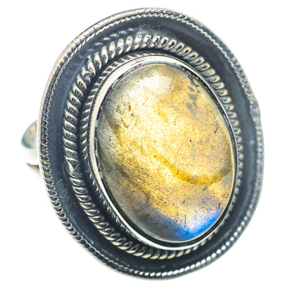 Labradorite Rings handcrafted by Ana Silver Co - RING72718