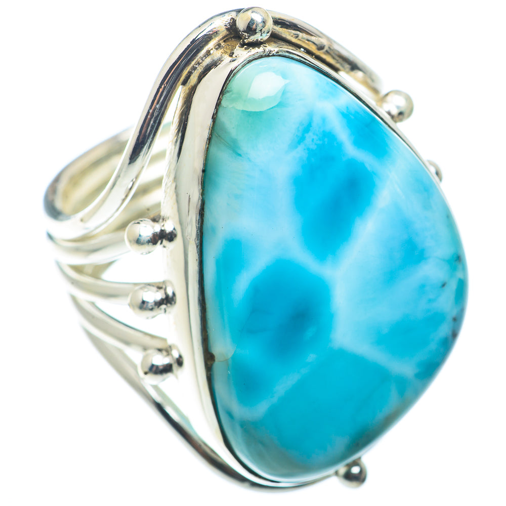 Larimar Rings handcrafted by Ana Silver Co - RING72719
