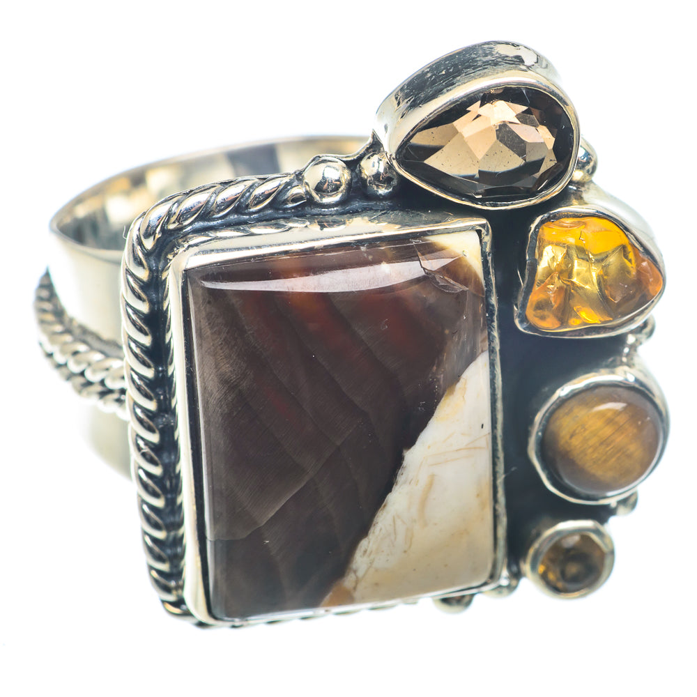 Peanut Wood Jasper Rings handcrafted by Ana Silver Co - RING72727