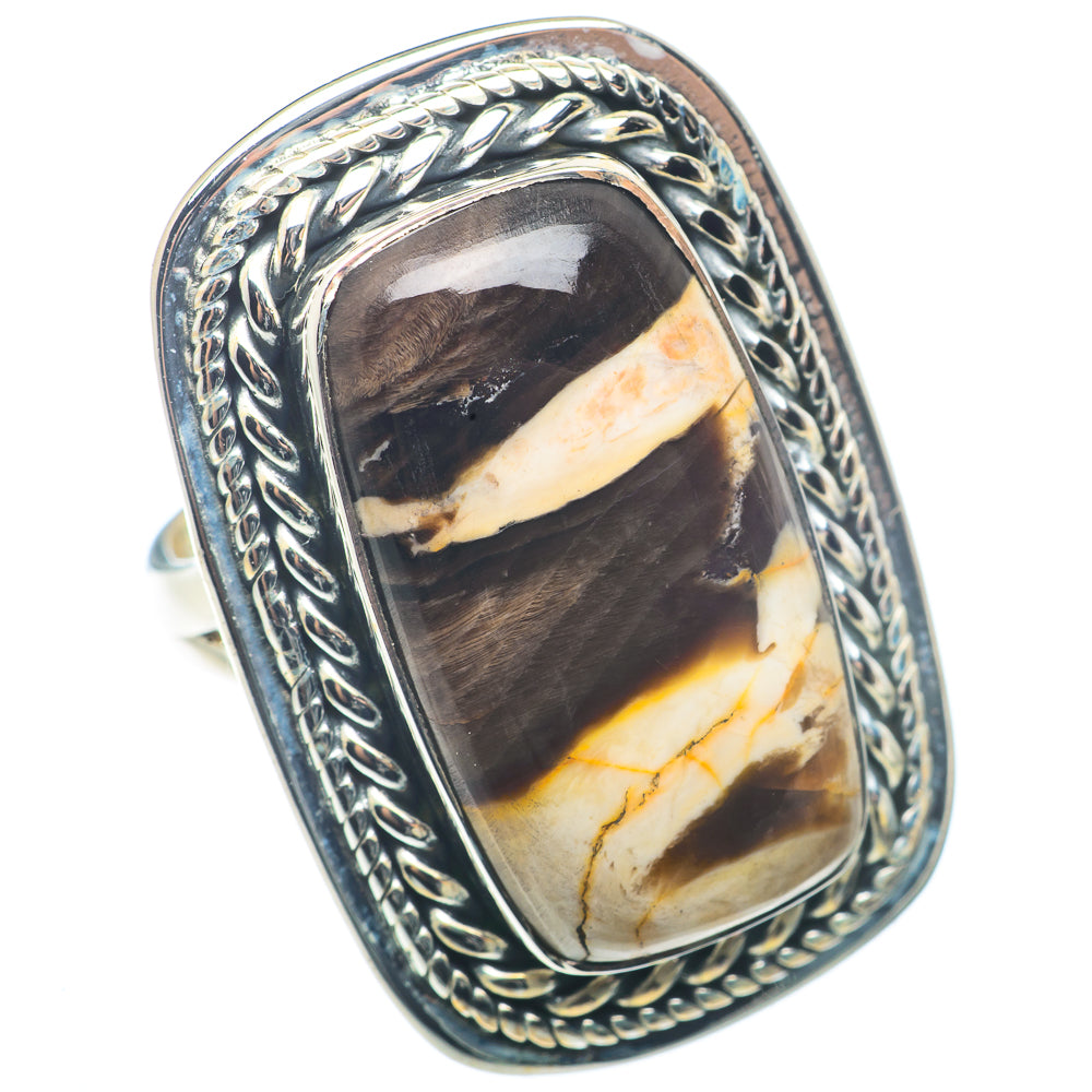 Peanut Wood Jasper Rings handcrafted by Ana Silver Co - RING72728