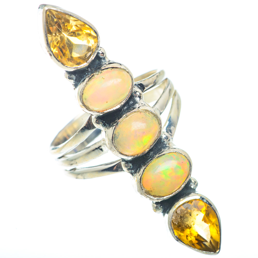 Ethiopian Opal Rings handcrafted by Ana Silver Co - RING72753