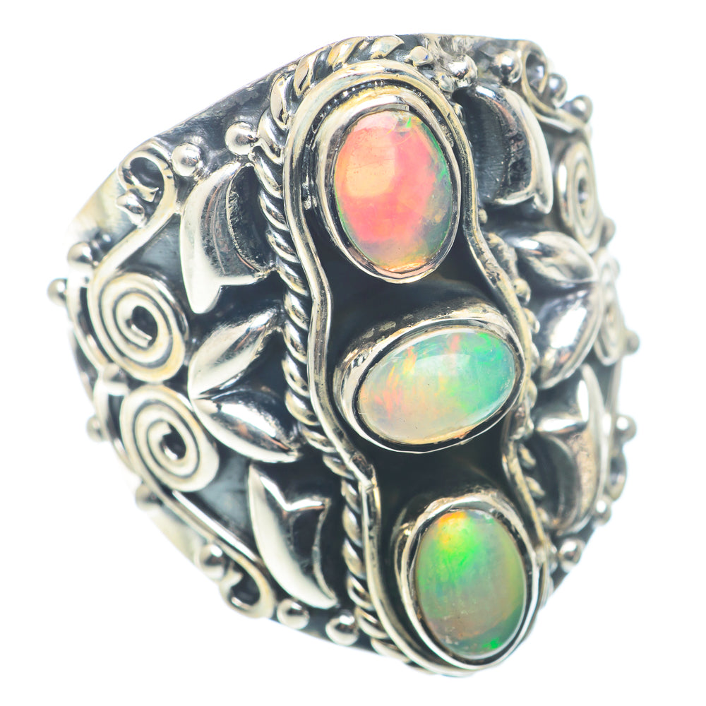 Ethiopian Opal Rings handcrafted by Ana Silver Co - RING72754