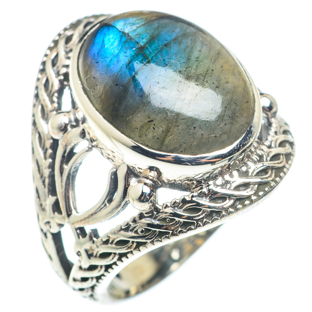Labradorite Rings handcrafted by Ana Silver Co - RING72755