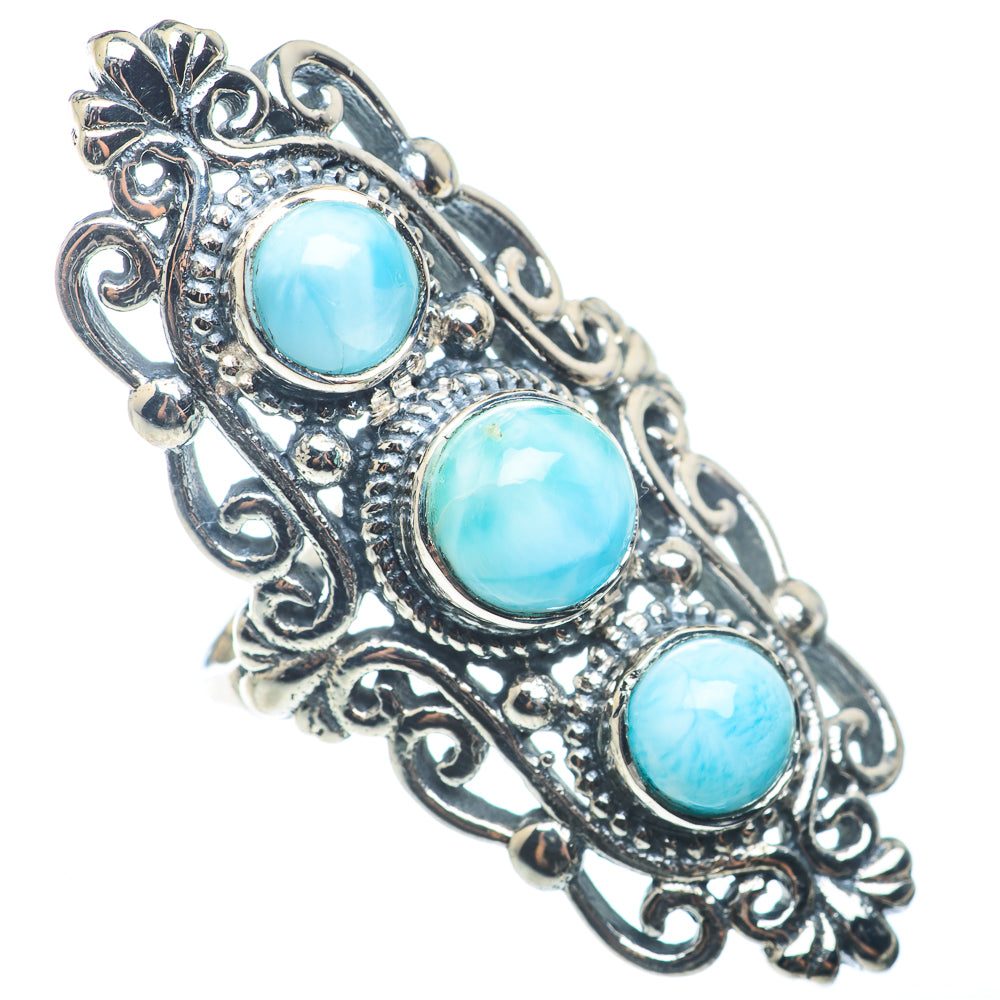 Larimar Rings handcrafted by Ana Silver Co - RING72758