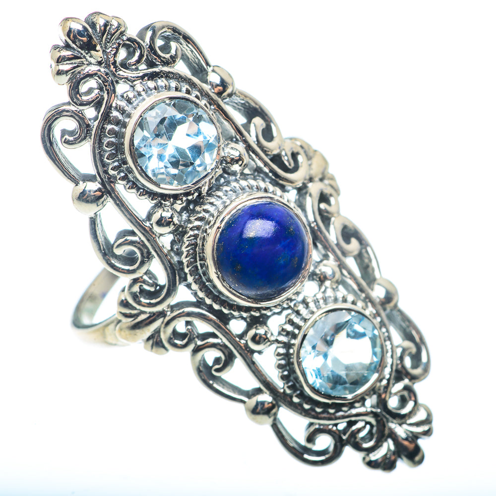 Lapis Lazuli Rings handcrafted by Ana Silver Co - RING72759