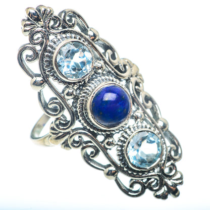 Lapis Lazuli Rings handcrafted by Ana Silver Co - RING72759
