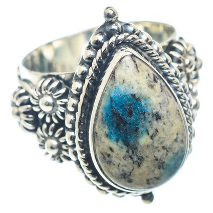K2 Blue Azurite Rings handcrafted by Ana Silver Co - RING72760