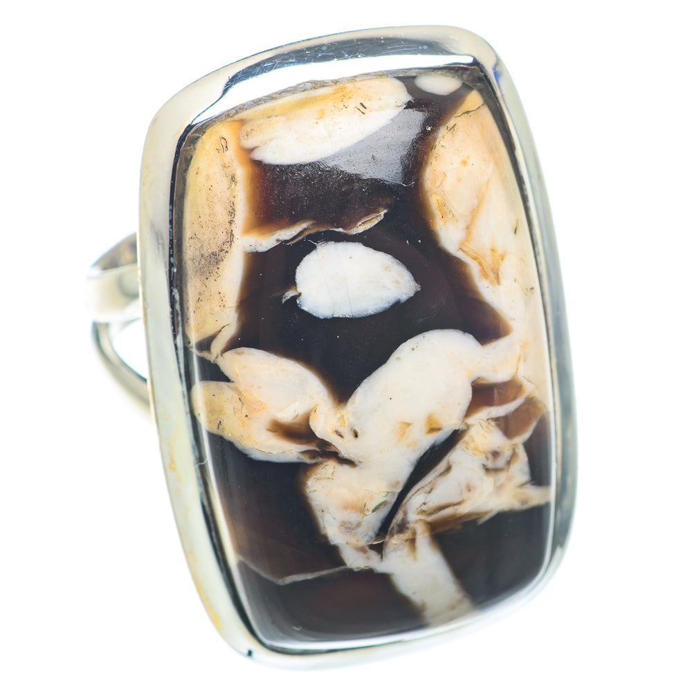 Peanut Wood Jasper Rings handcrafted by Ana Silver Co - RING72765