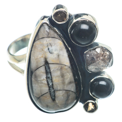 Orthoceras Fossil Rings handcrafted by Ana Silver Co - RING72775