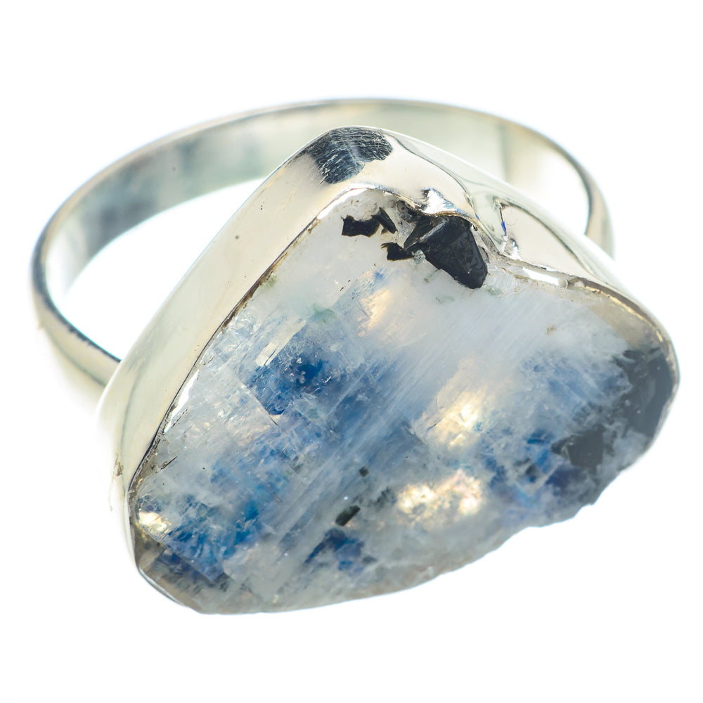 Rainbow Moonstone Rings handcrafted by Ana Silver Co - RING72780