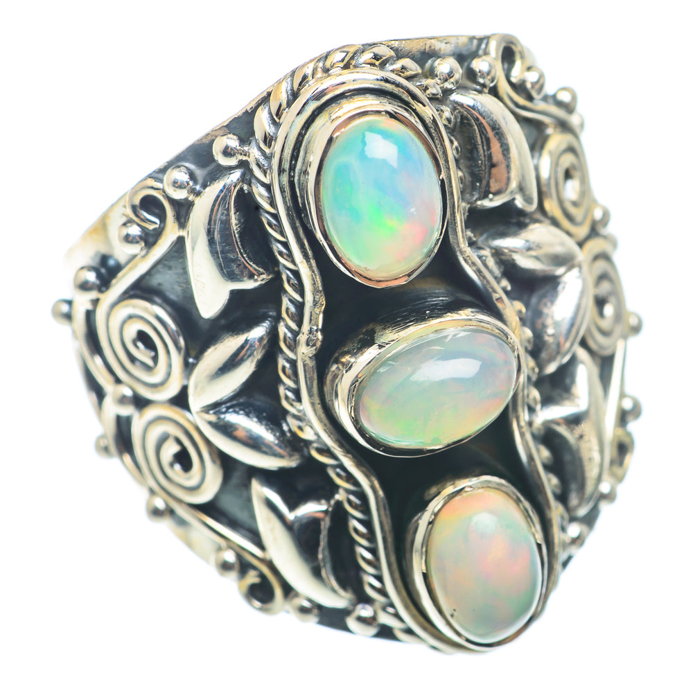 Ethiopian Opal Rings handcrafted by Ana Silver Co - RING72786