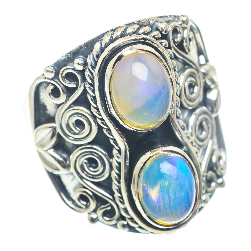 Ethiopian Opal Rings handcrafted by Ana Silver Co - RING72787
