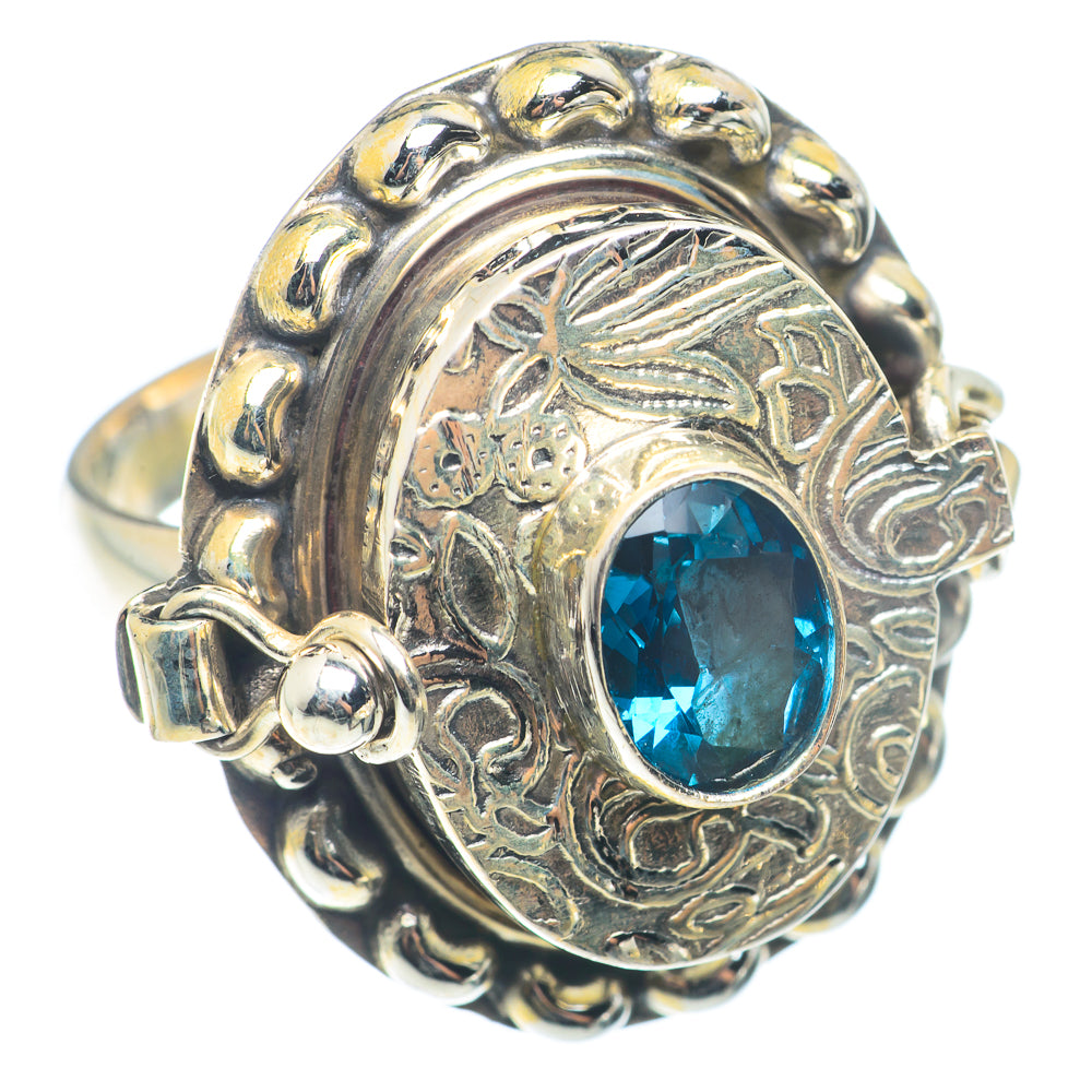 Blue Topaz Rings handcrafted by Ana Silver Co - RING72788