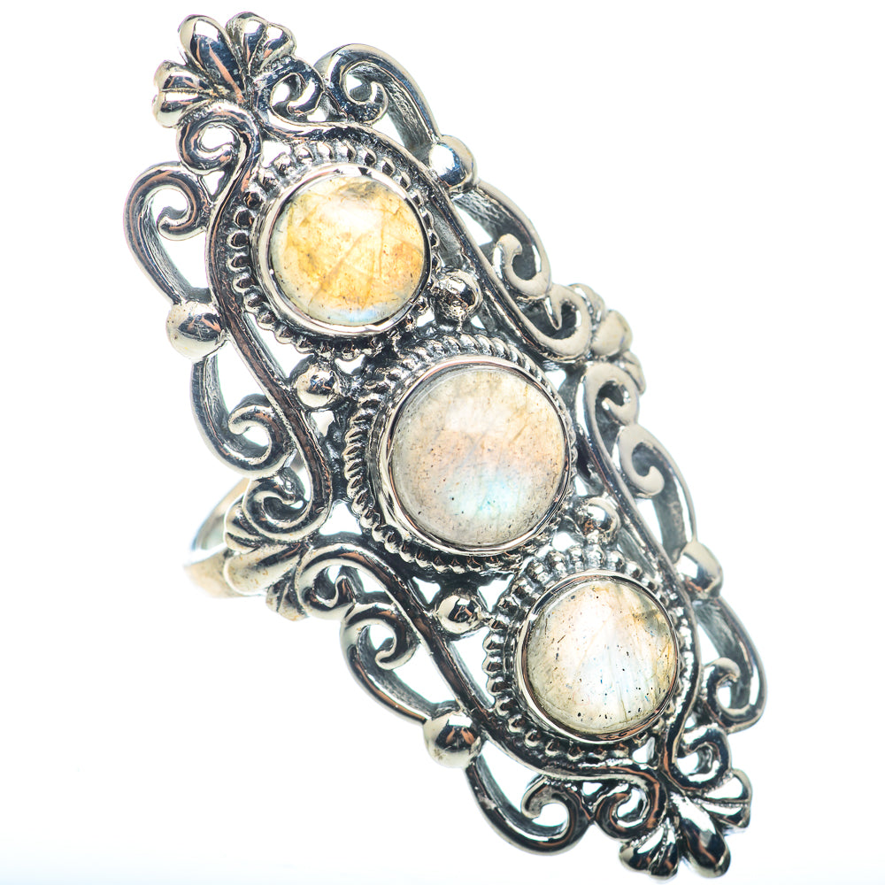 Labradorite Rings handcrafted by Ana Silver Co - RING72793