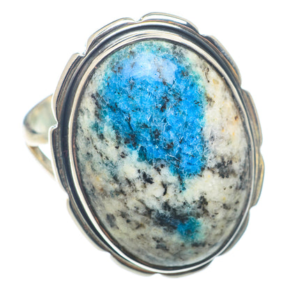 K2 Blue Azurite Rings handcrafted by Ana Silver Co - RING72794