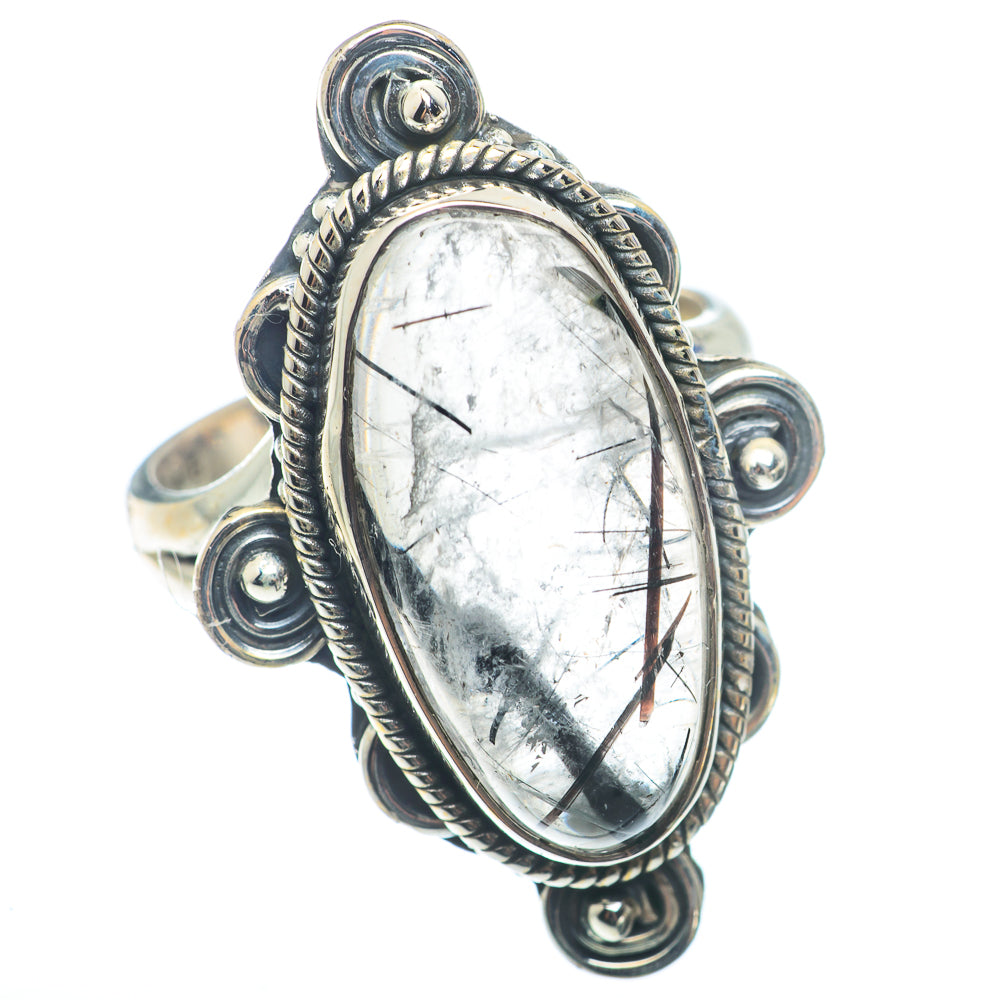Tourmalinated Quartz Rings handcrafted by Ana Silver Co - RING72796