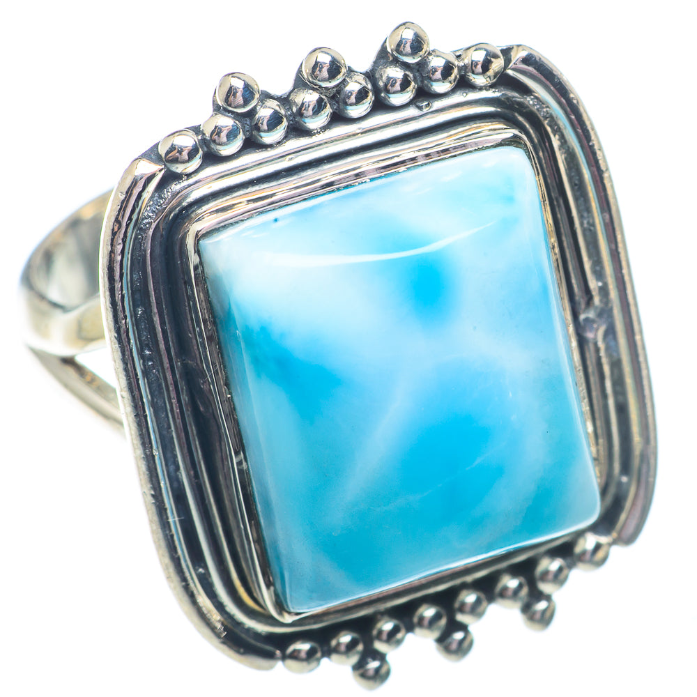 Larimar Rings handcrafted by Ana Silver Co - RING72802
