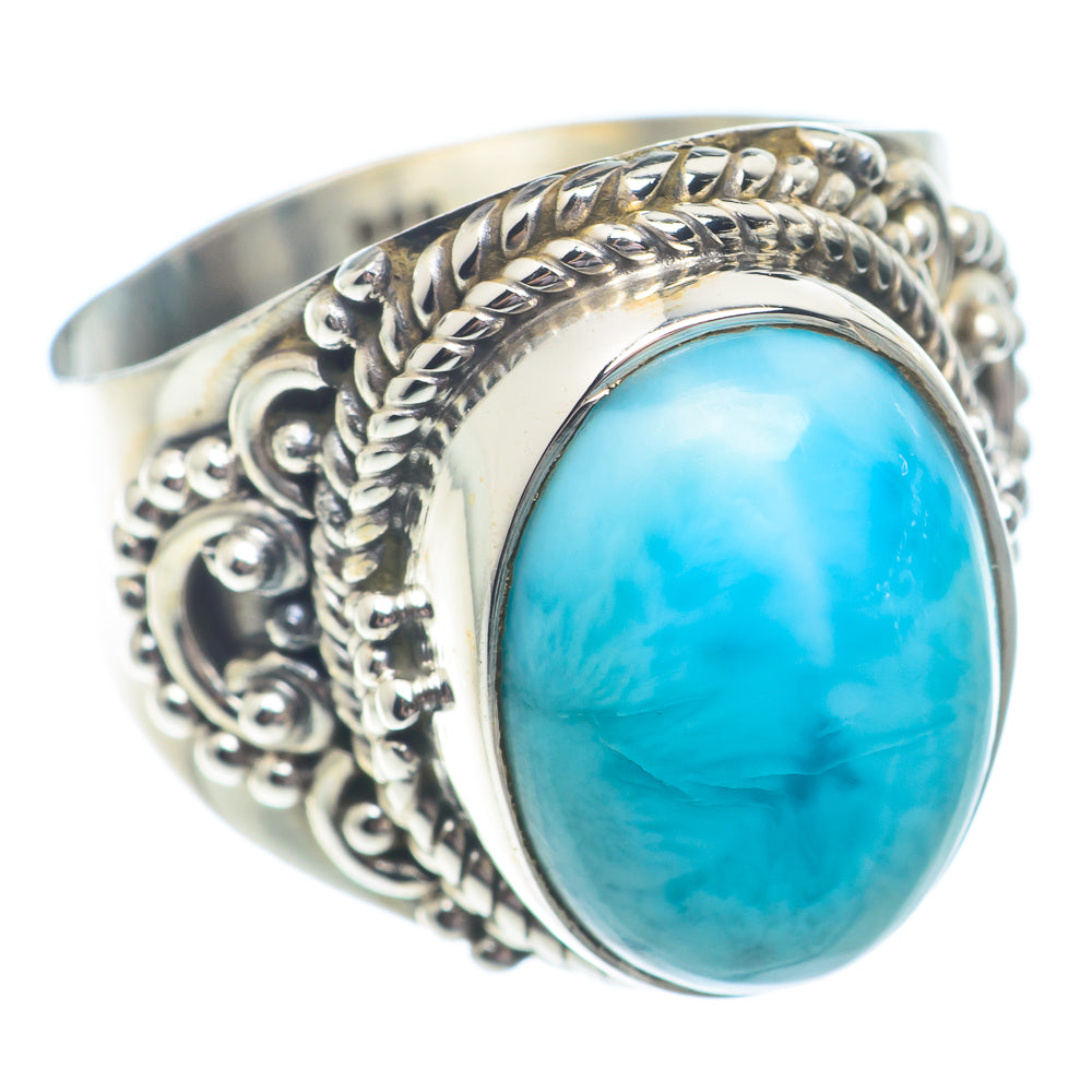 Larimar Rings handcrafted by Ana Silver Co - RING72806