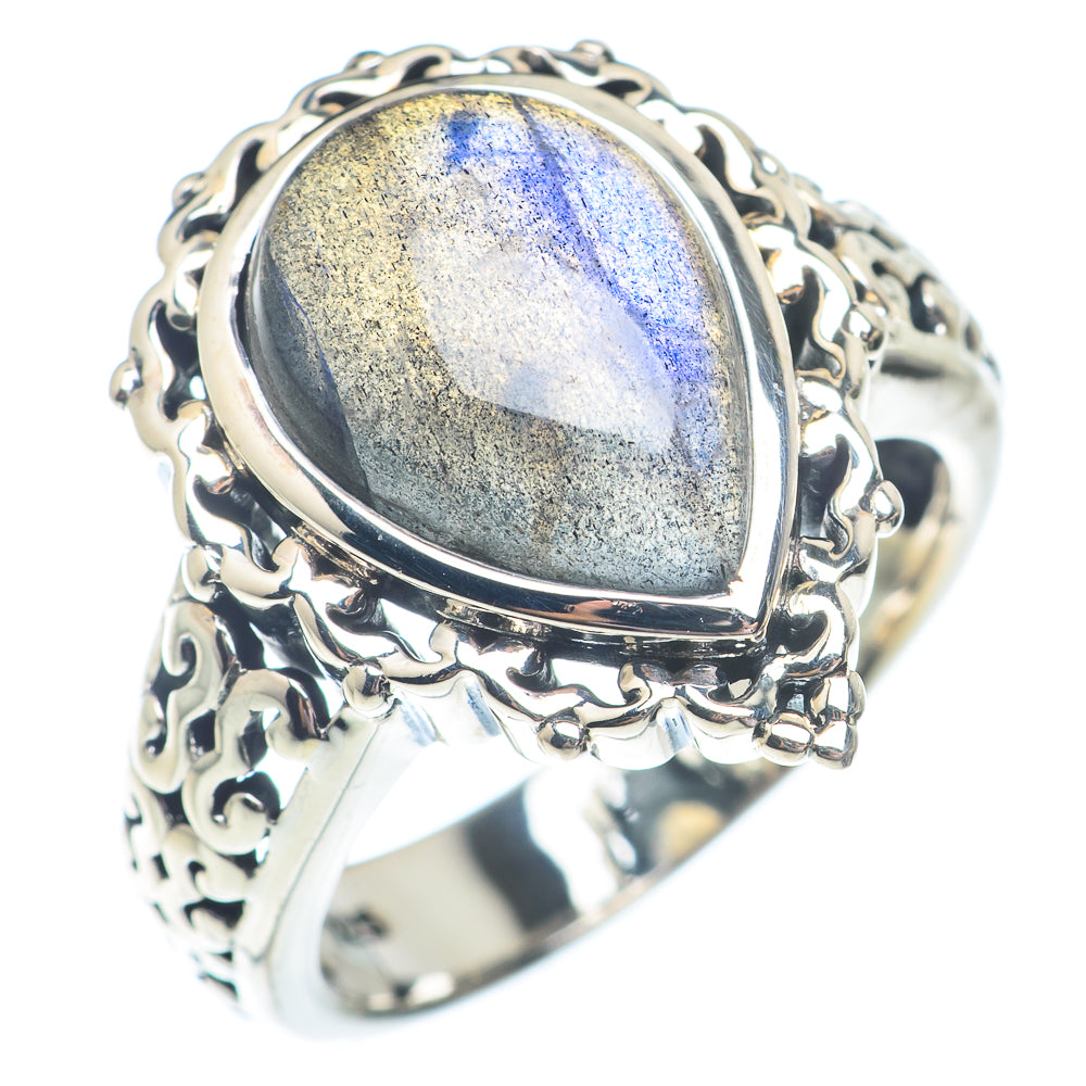Labradorite Rings handcrafted by Ana Silver Co - RING72809