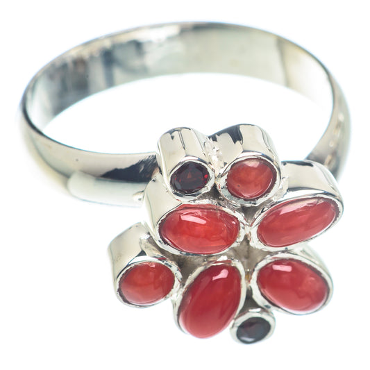 Red Onyx Rings handcrafted by Ana Silver Co - RING72823