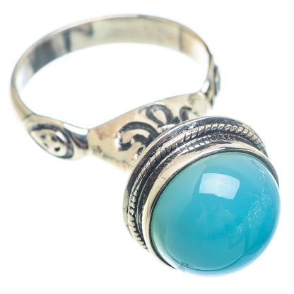 Aqua Chalcedony Rings handcrafted by Ana Silver Co - RING72847