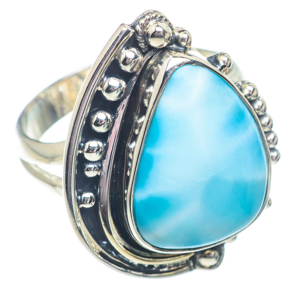 Larimar Rings handcrafted by Ana Silver Co - RING72850