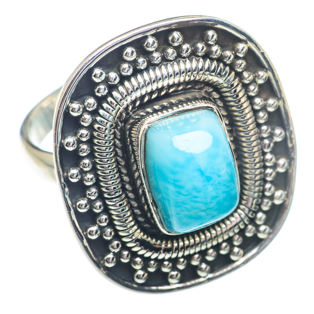 Larimar Rings handcrafted by Ana Silver Co - RING72852