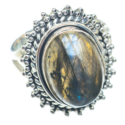 Labradorite Rings handcrafted by Ana Silver Co - RING72853