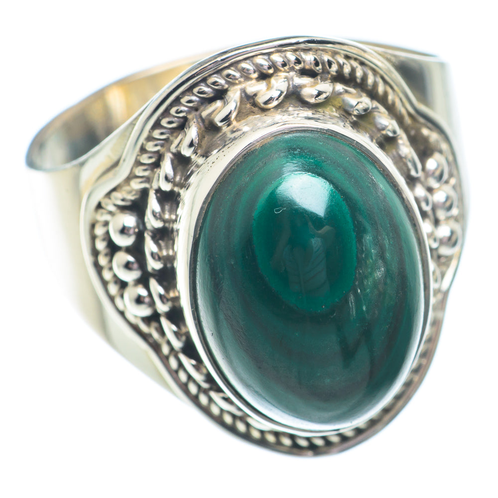 Malachite Rings handcrafted by Ana Silver Co - RING72855